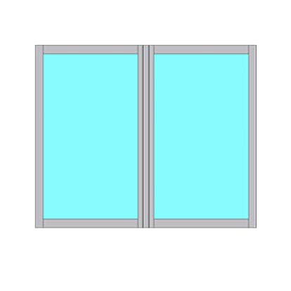 Fast Fönsterparti Novoroom Energi 2-Delat