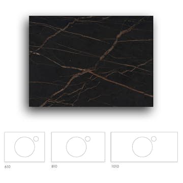 Bänkskiva Macro Design Crown+ Dekton 1010 till Tvättställsskåp Crown