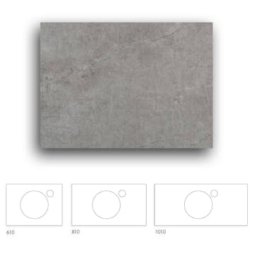 Bänkskiva Macro Design Crown+ Dekton 1010 till Tvättställsskåp Crown