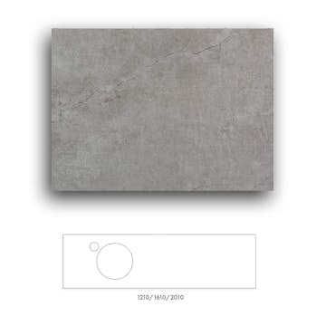 Bänkskiva Macro Design Crown+ Dekton  1610 till Tvättställsskåp Crown