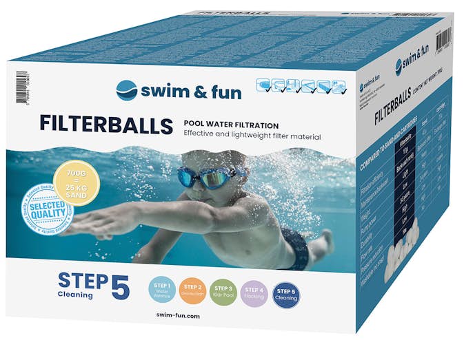 Filterkulor Swim & Fun Flerfas för Poolrengöring