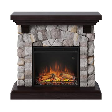 Elektrisk Kamin Tagu Reino Rock Grå Skorstensfri Elkamin 1500W