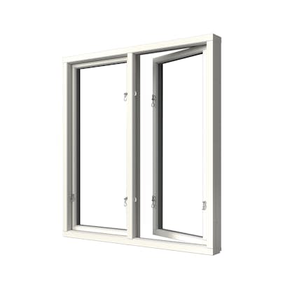 Sidohängt Fönster Elitfönster Elit Retro 3-Glas Aluminium 2-Luft