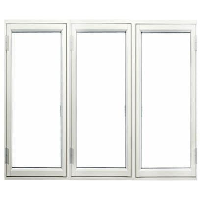 Sidohängt Fönster Outline 3-Glas Aluminium 3-Luft