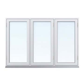 Sidohängt Fönster Svenska Fönster 3-Luft Aluminiumbeklätt Trä 3-Glas