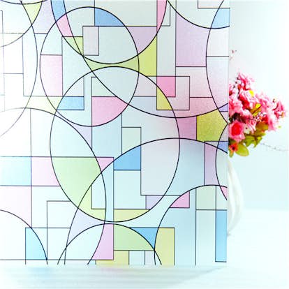 Fönsterfilm Unikgruppen Cirklar med Färg 45x200 cm