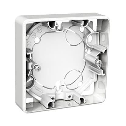 Förhöjningsram Schneider Electric Exxact Vit