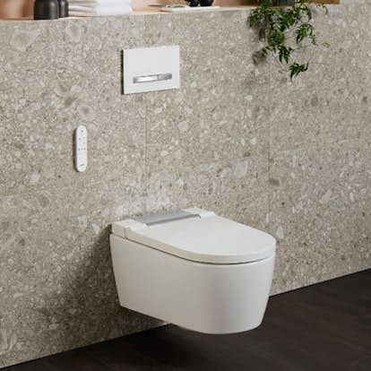 Vägghängd Duschtoalett Geberit AquaClean Sela