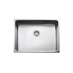 Diskho Intra Frame FR520F Rostfri Enkel med Korgventil, Bräddavlopp & Vattenlås