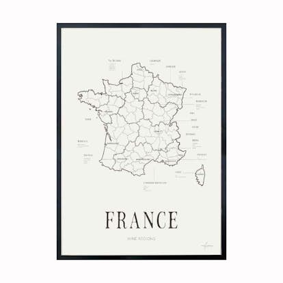 Poster Corkframes Vinkarta Frankrike