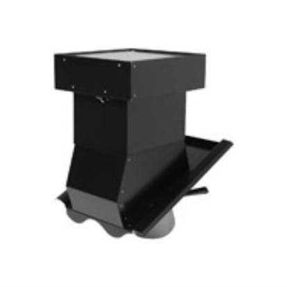 Frånluftshuv Monier Jönåker 125/160 mm Svart