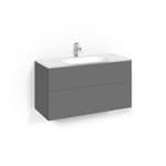Tvättställsskåp Macro Design Crown Push Open Med Glastvättställ