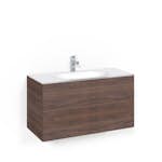 Tvättställsskåp Macro Design Crown Push Open Med Glastvättställ