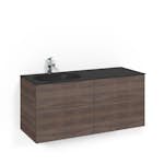 Tvättställsskåp Macro Design Crown Push Open Med Glastvättställ