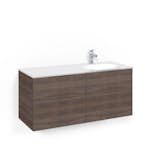 Tvättställsskåp Macro Design Crown Push Open Med Glastvättställ