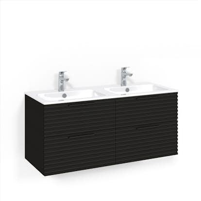 Tvättställsskåp Macro Design Crown Stripe med Dubbelt Tvättställ