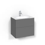 Tvättställsskåp Macro Design Crown Push Open Med Glastvättställ