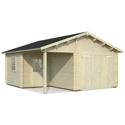 Garage Palmako Roger 21,9 m2 med Slagport