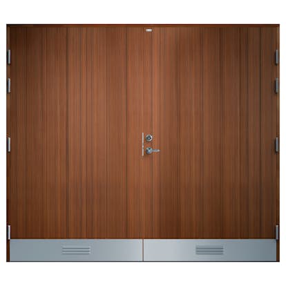 Garagedörr Diplomat Anna Teak