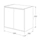 Väggskåp Gustavsberg Artic 39 cm