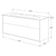 Tvättställsskåp Gustavsberg Artic 120 cm