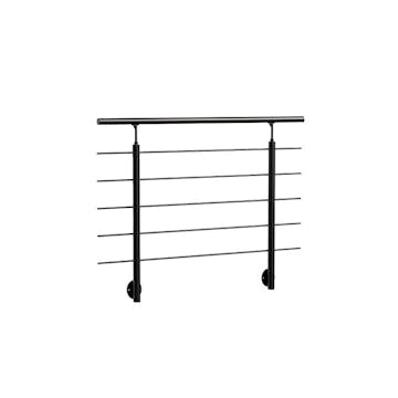 Räcke Dolle Clean Black Väggmonterat