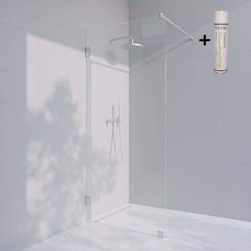 Duschvägg Invitrea Flair GH1 med Glasrengöring