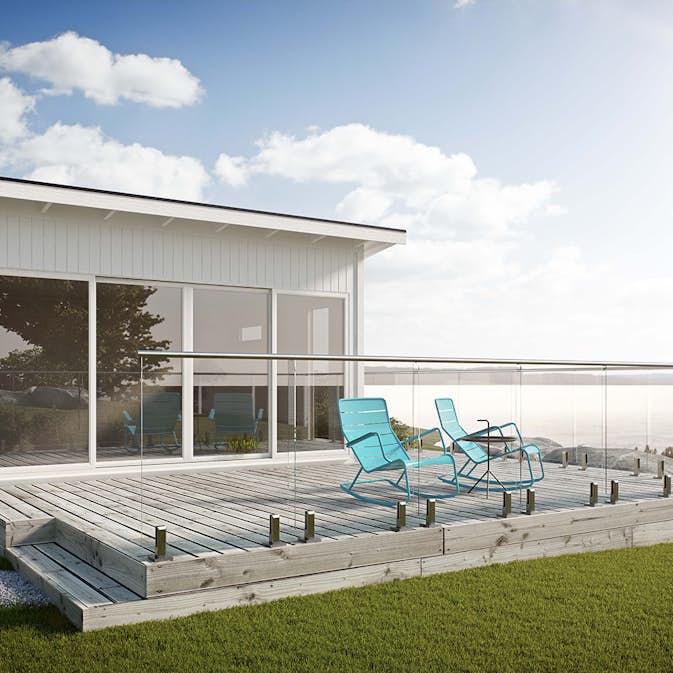 Glasskiva Jabo till Glasräcke Adam