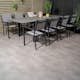 Matgrupp Venture Home Lova 160/240 med 8 Copacabana Karmstolar