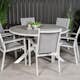 Matgrupp Venture Home Pincy Ø140 med 6 Pincy Stolar