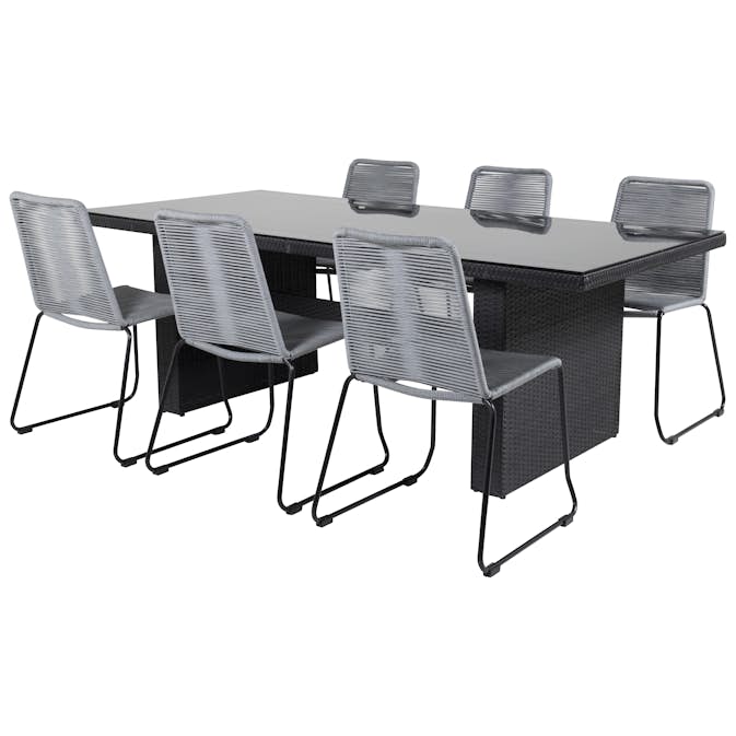 Matgrupp Venture Design Pishi 200 med 6 Leon Stolar