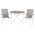 Cafégrupp Venture Home Pincy Ø 90 med 2 Trädgårdsstolar Utomhus