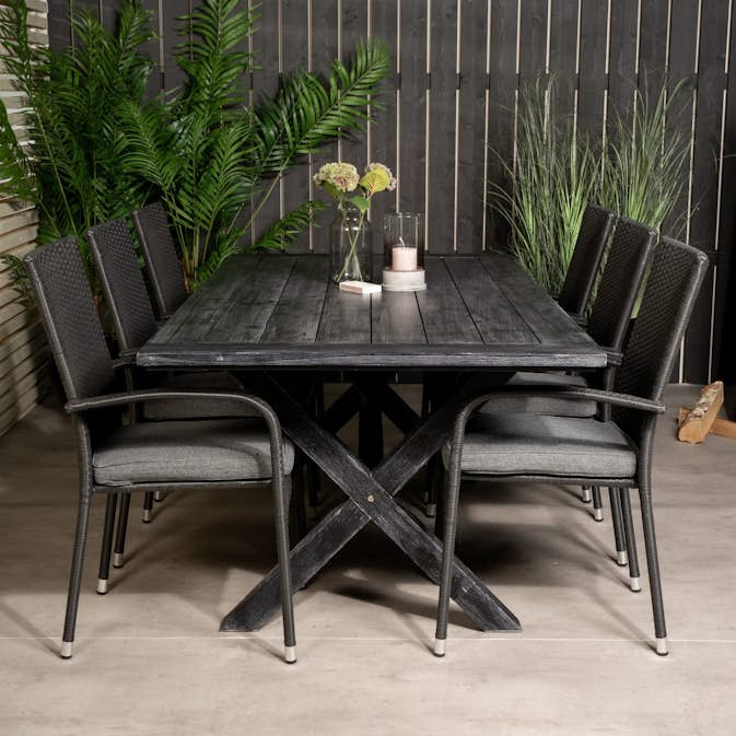 Matgrupp Venture Home Rossi 200 med 6 Asta Stolar