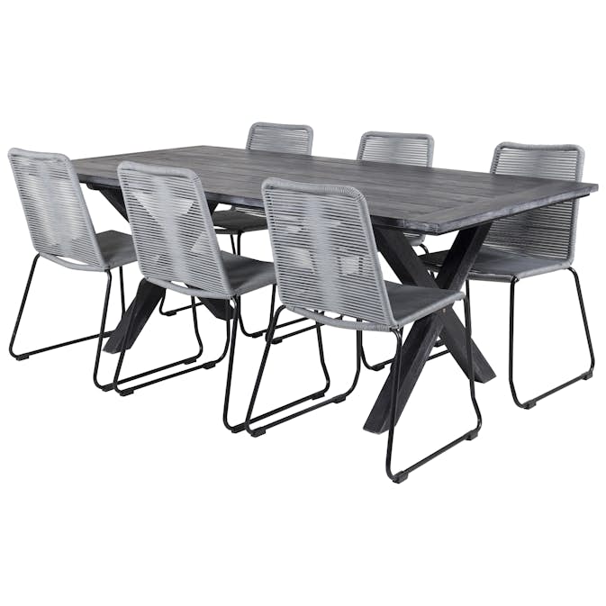 Matgrupp Venture Home Rossi 200 med 6 Leon Matstolar