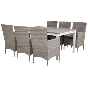 Matgrupp Venture Home Lova 160/240 med 6 Milwa Stolar