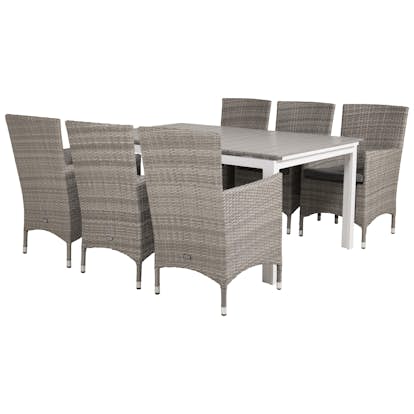 Matgrupp Venture Design Lova 160/240 med 6 Milwa Stolar