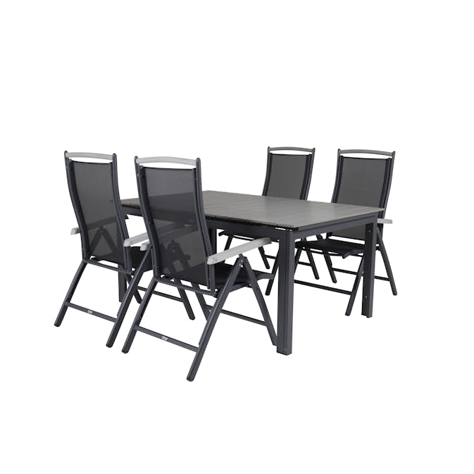 Matgrupp Venture Home Lova 160/240 med 4 Aleyna Stolar
