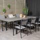 Matgrupp Venture Home Lova 160/240 med 6 Copacabana Karmstolar