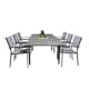 Matgrupp Venture Home Lova 160/240 med 6 Copacabana Karmstolar