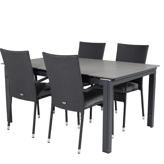 Matgrupp Venture Home Lova 160/240 med 4 Asta Stolar