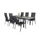 Matgrupp Venture Home Lova 160/240 med 6 Copacabana Stolar