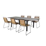 Matgrupp Venture Home Lova 160/240 med 6 Berfin Matstolar
