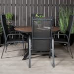 Matgrupp Venture Home Lea Ø 120 med 4 Copacabana Stolar