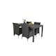 Matgrupp Venture Home Madrid 160/240 med 4 Kira Stolar