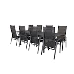 Matgrupp Venture Home Madrid 160/240 med 8 Copacabana Stolar