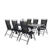 Matgrupp Venture Design Aleyna 160/240 med 6 Stolar