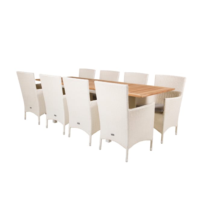Matgrupp Venture Design Perla 160/240 med 8 Milwa Stolar