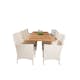 Matgrupp Venture Design Perla 160/240 med 8 Milwa Stolar