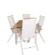 Matgrupp Venture Design Perla 152/210 med 6 Stolar