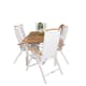 Matgrupp Venture Design Perla 152/210 med 6 Stolar